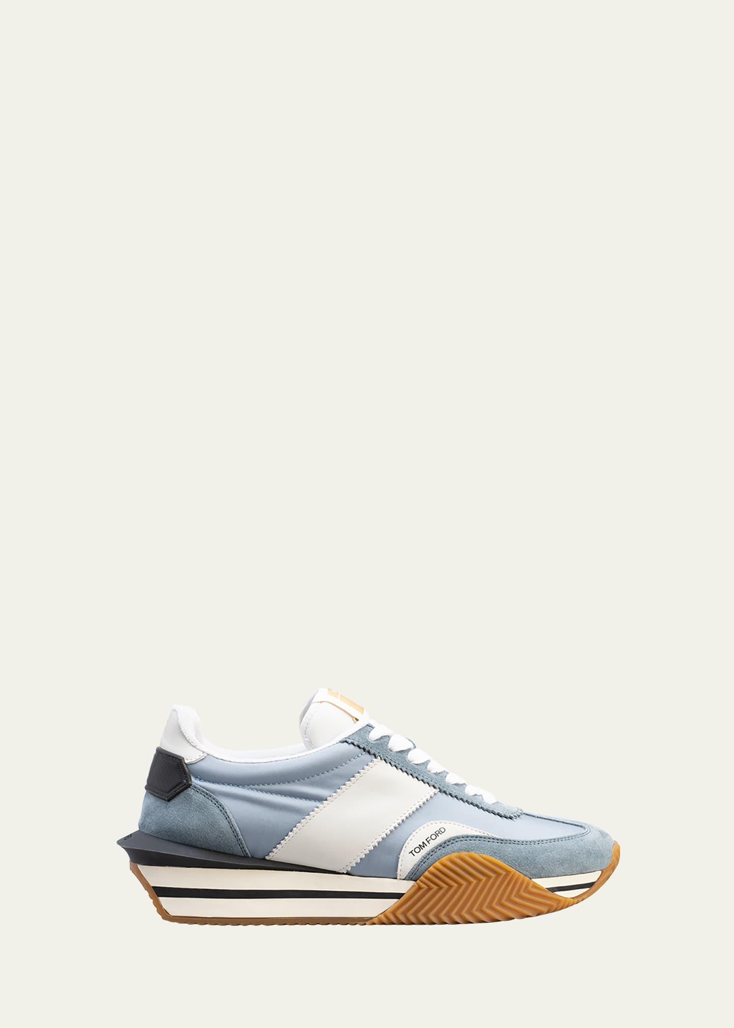 Mens Suede Running Sneakers Product Image
