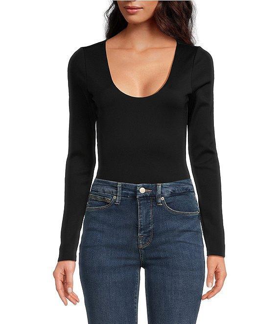 Good American Scuba Scoop Neck Long Sleeve Bodysuit Product Image
