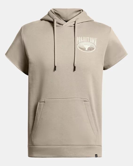 Men's Project Rock Essential Fleece Short Sleeve Hoodie Product Image