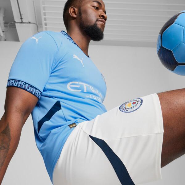 PUMA Manchester City 24/25 Men's Replica Home Soccer Jersey in Team Light Blue/Marine Blue Product Image