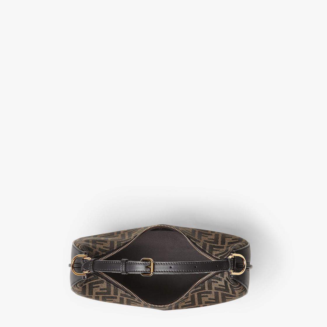 Fendigraphy SmallBrown FF jacquard fabric bag Product Image