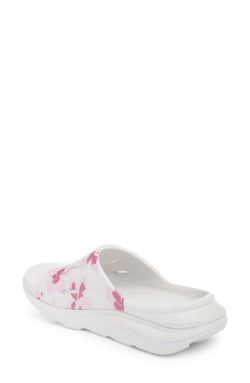 HOKA Gender Inclusive Vibrant Bloom Ora Recovery Slide 3 Sandal in Nimbus Cloud /Pink Twilight at Nordstrom, Size 15 Women's Product Image