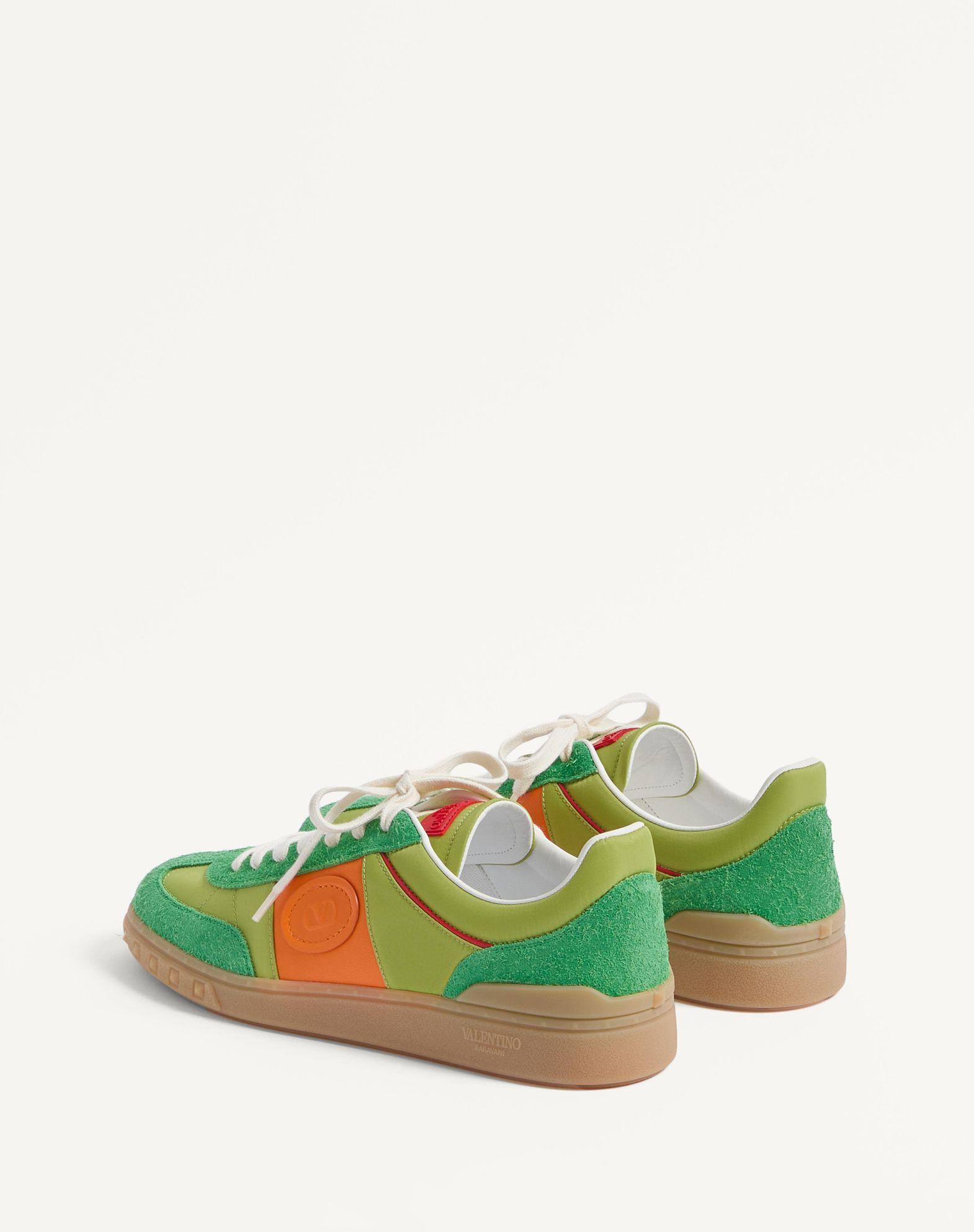 Upvillage Low Top Sneaker In Crust Leather And Nylon Product Image