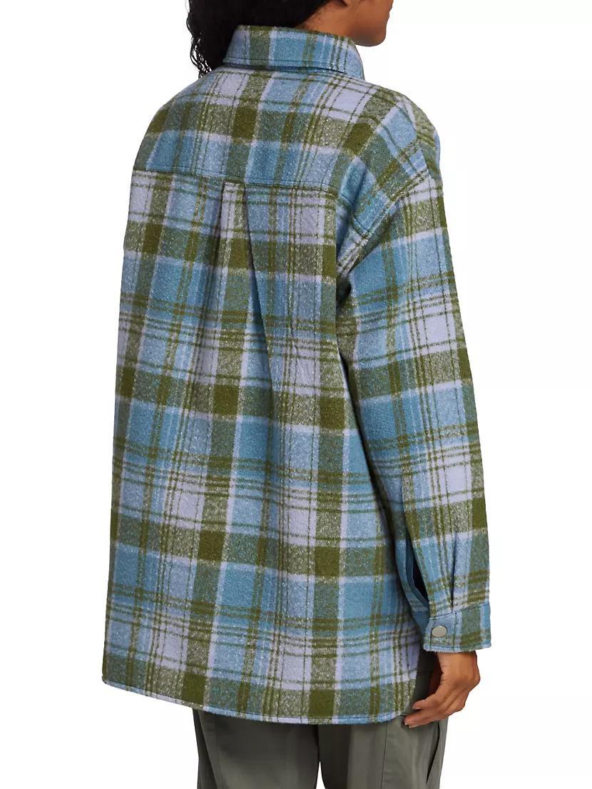Plaid Wool Shirt Jacket Product Image