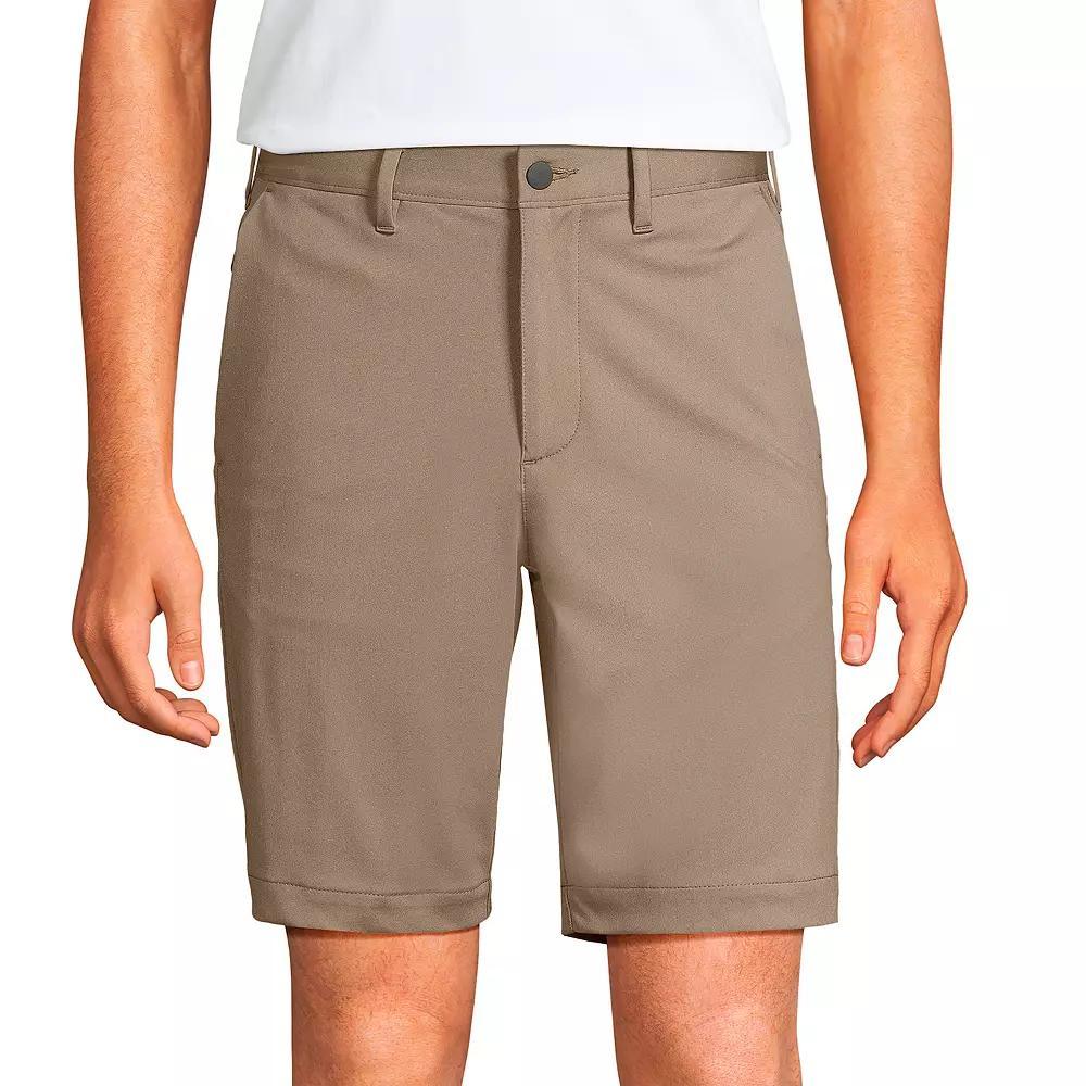 Men's Lands' End Traditional-Fit 9-inch Flex Performance Golf Shorts, Size: 35, Grey Product Image