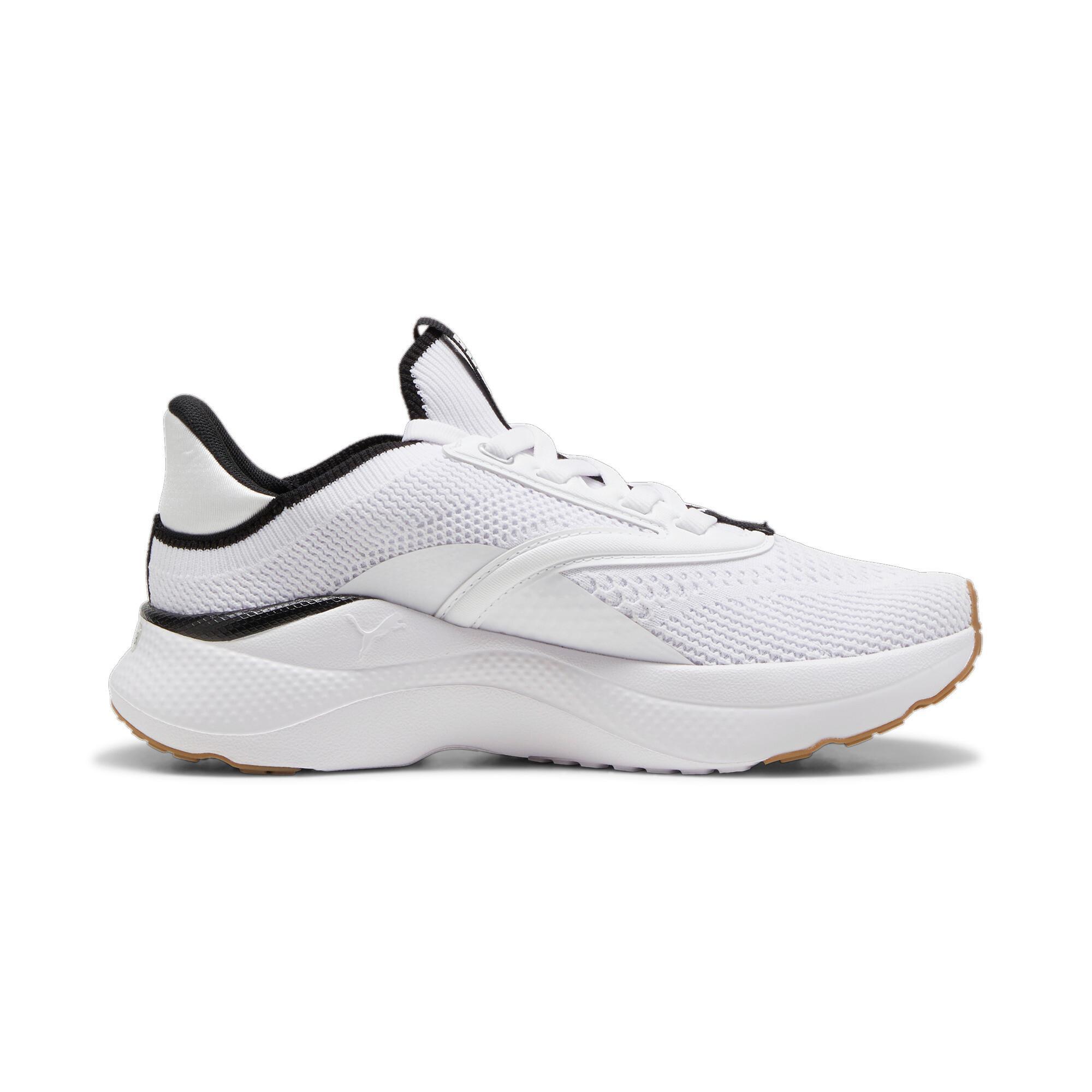PUMA SOFTRIDE Mayve Running Shoes Women in White/Black/Silver Product Image