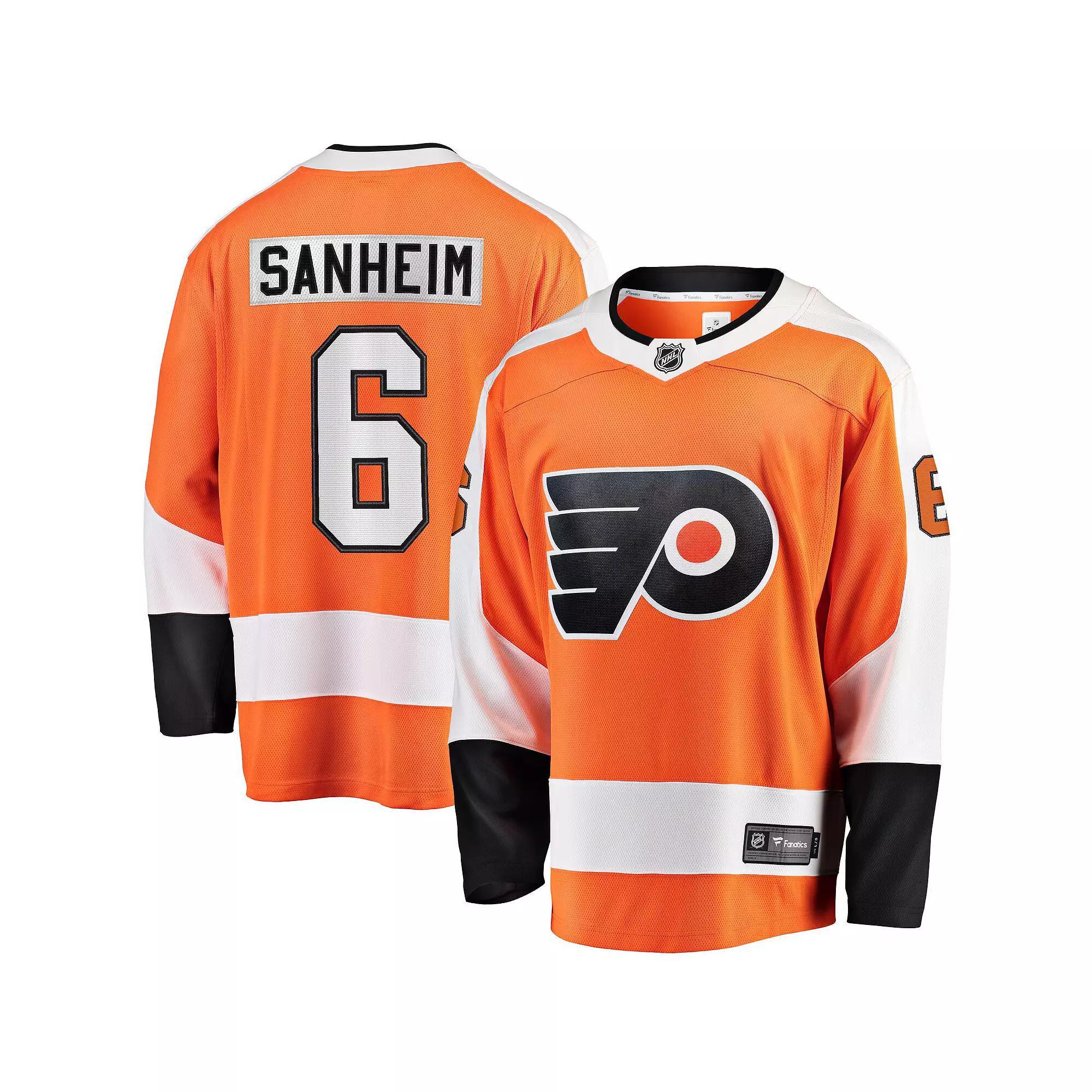 Mens Fanatics Travis Sanheim Orange Philadelphia Flyers Premier Breakaway Player Jersey Product Image