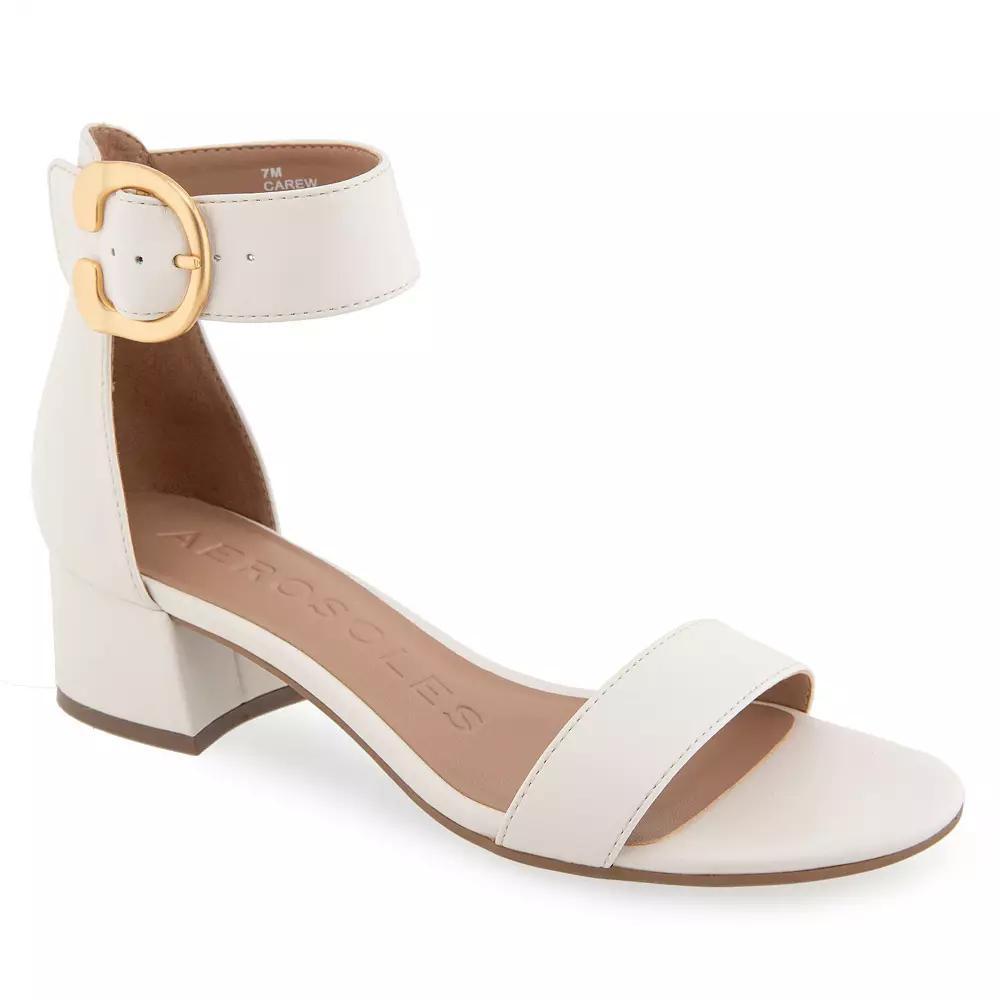 Aerosoles Carew Women's Block Heeled Sandals, Size: 7.5, Eggnog Product Image