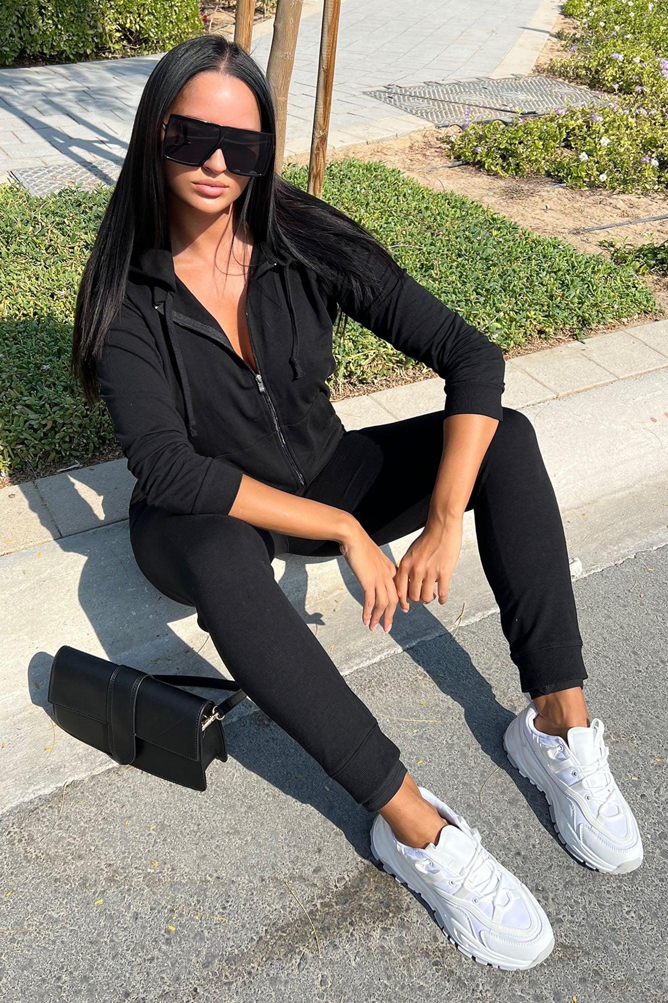 Latest And Greatest French Terry Jogger - Black Product Image
