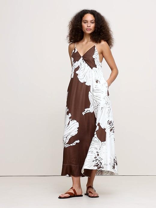 Viscose-Linen Maxi Dress Product Image