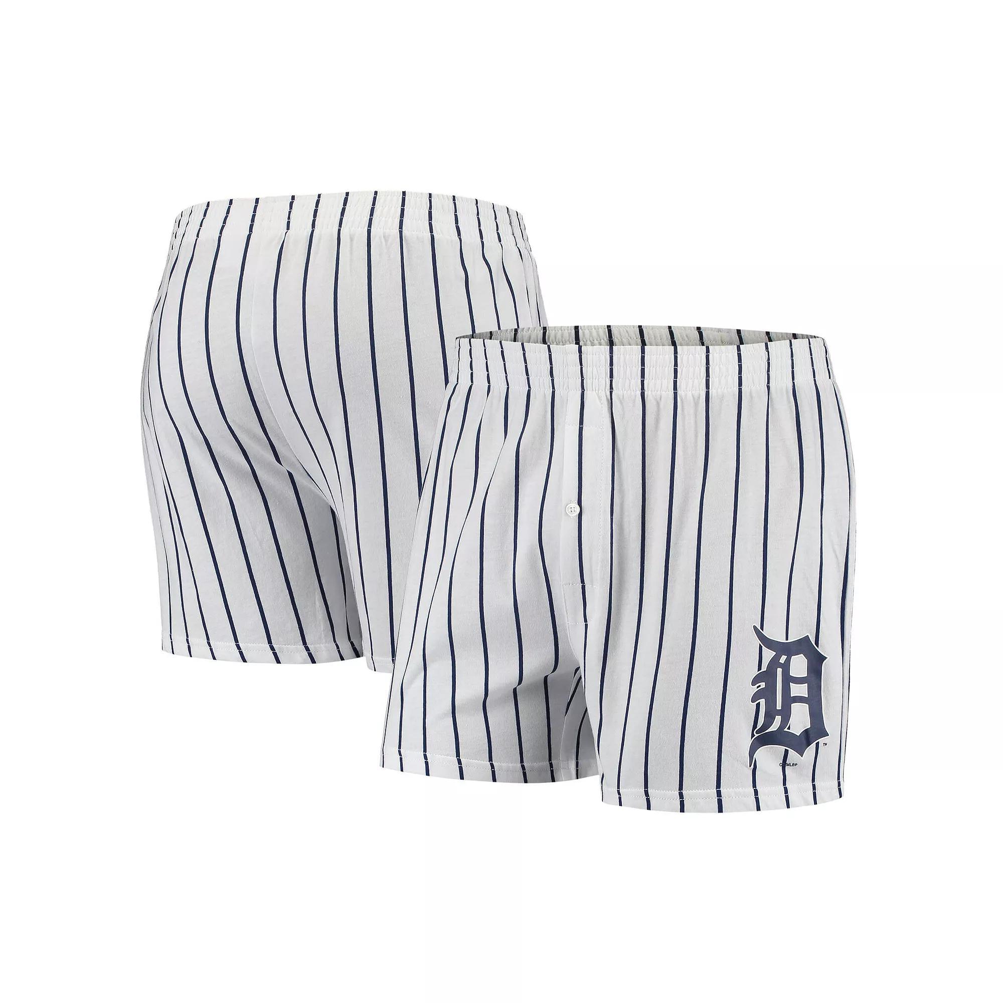 Men's Concepts Sport White Detroit Tigers Vigor Boxer Shorts, Size: 2XL Product Image