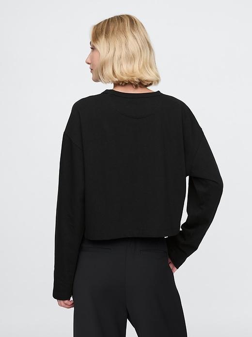 Organic Heavyweight Cotton Vintage Cropped T-Shirt Product Image