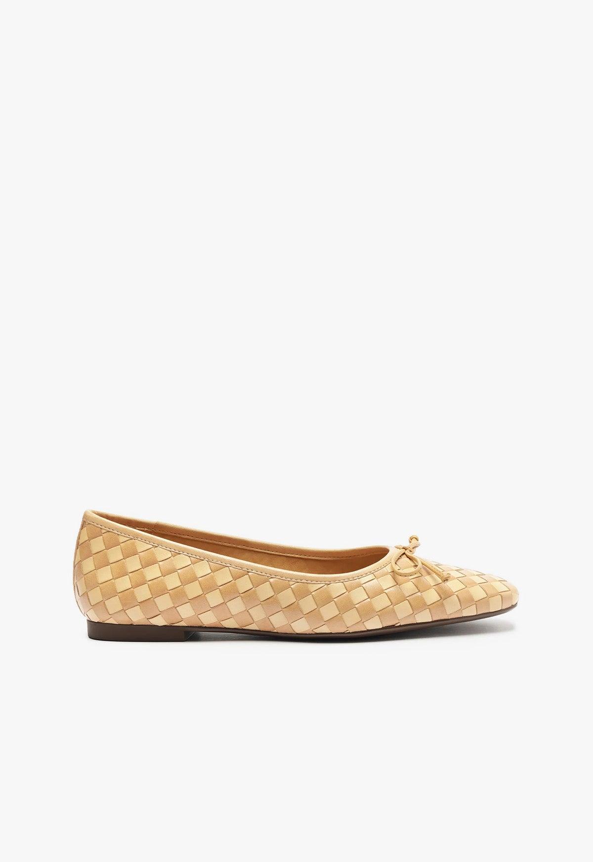 Arissa Woven Leather Flat Product Image