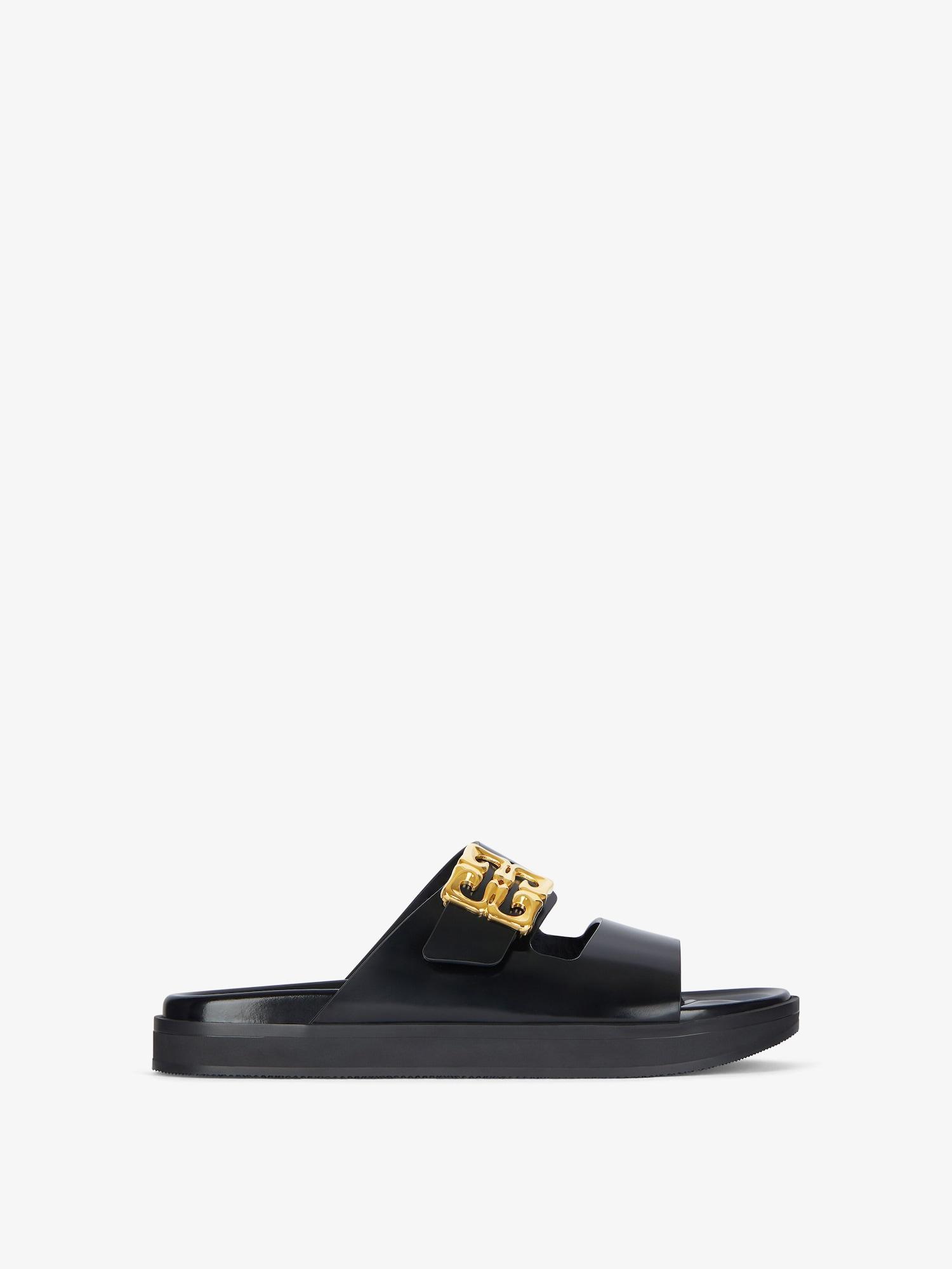 4G Liquid flat mules in leather Product Image