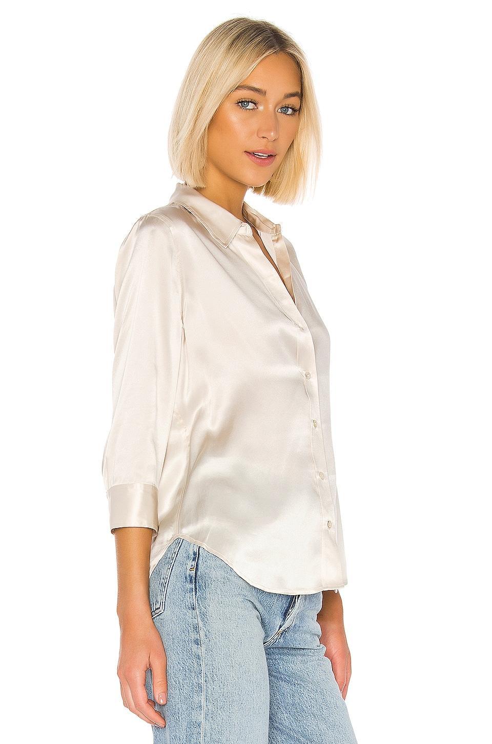 LAgence Dani Silk Charmeuse Blouse Product Image