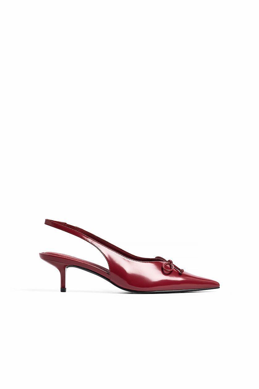 Bow Detail Slingback Pumps Product Image