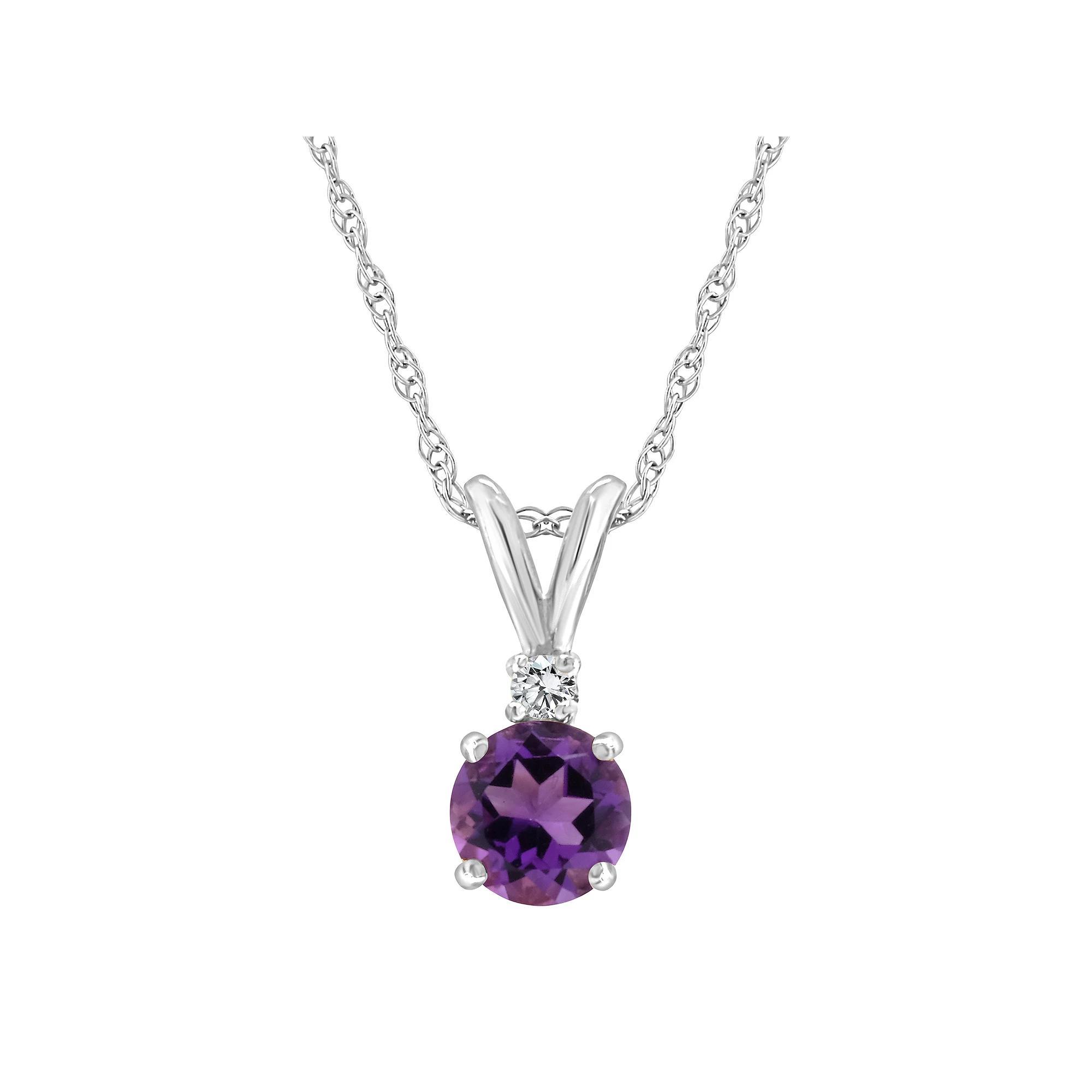 Celebration Gems 14k Gold Swiss Blue Topaz & Diamond Accent Pendant Necklace, Women's, Size: 18", 14k Whgold Product Image