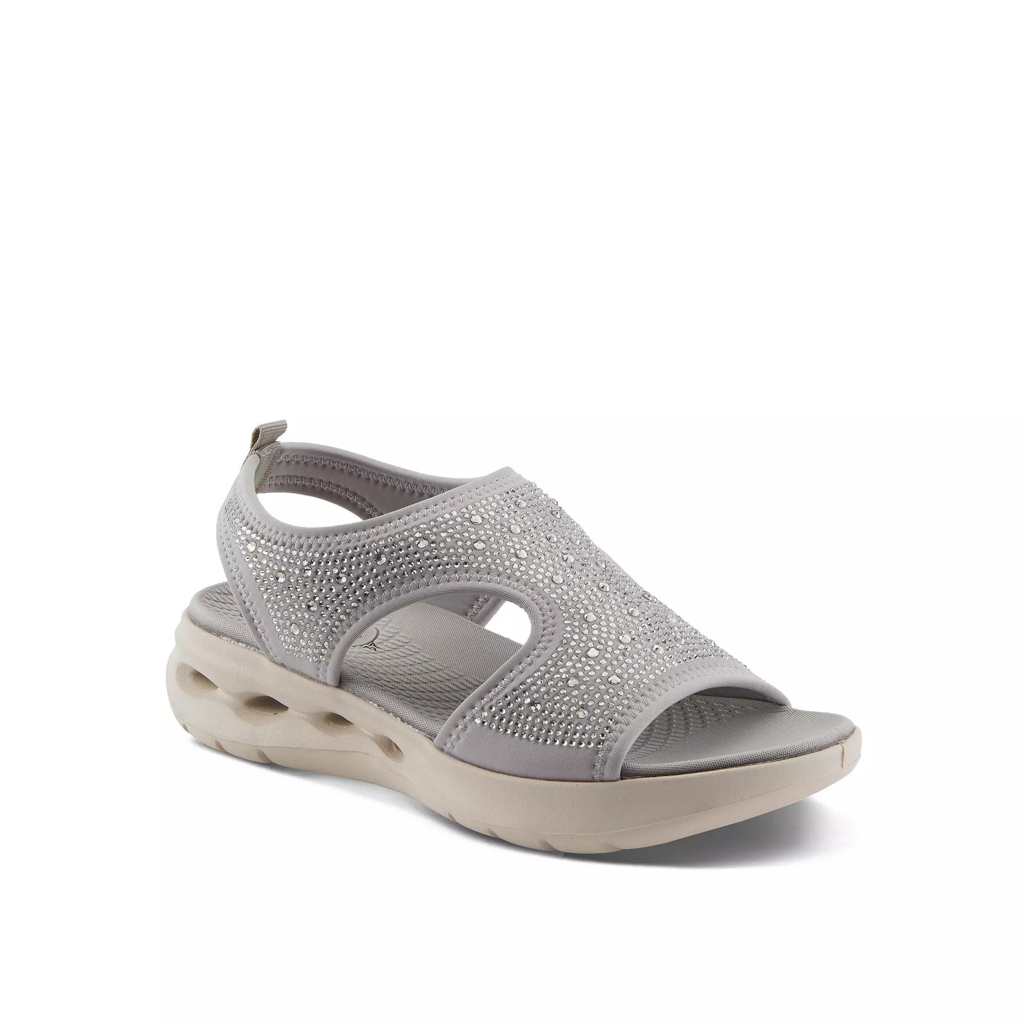 Flexus by Spring Step Gosselin Women's Ankle Strap Sandals, Size: 38, Gray Product Image