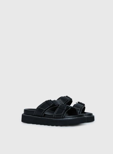 Ma Belle Sandals Contrast Stitch Product Image