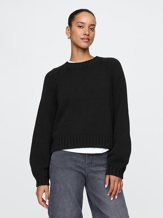 Relaxed Balloon-Sleeve Sweater Product Image