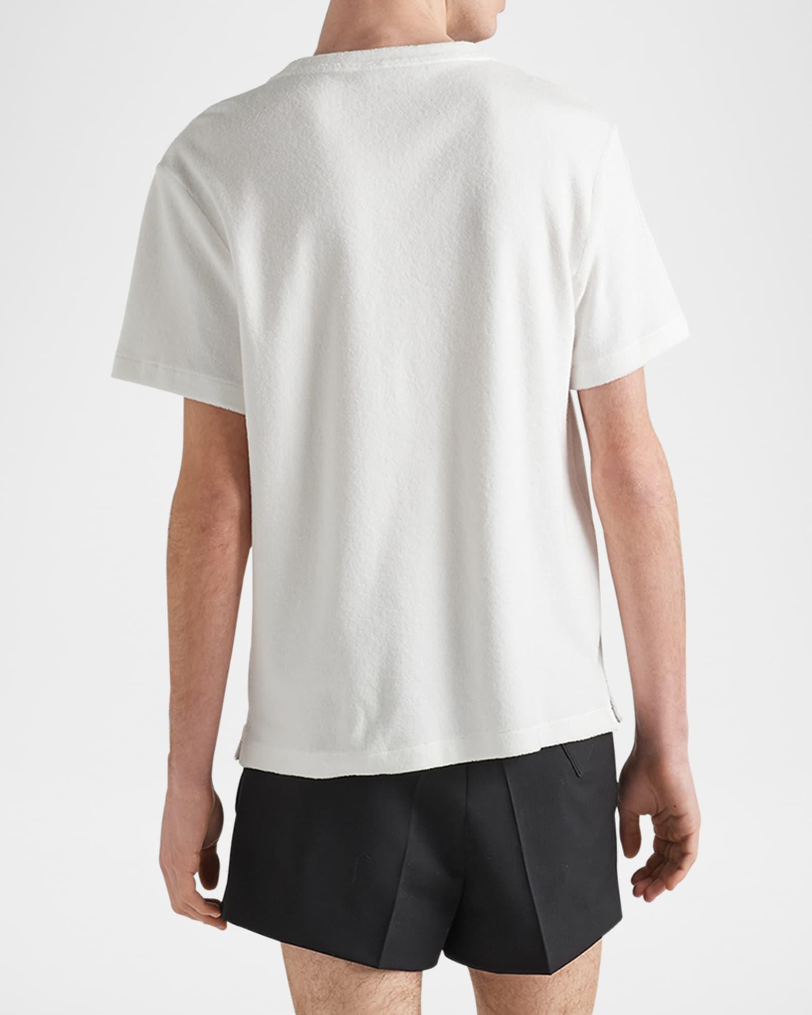 Men's Terry T-Shirt with Triangle Logo Product Image