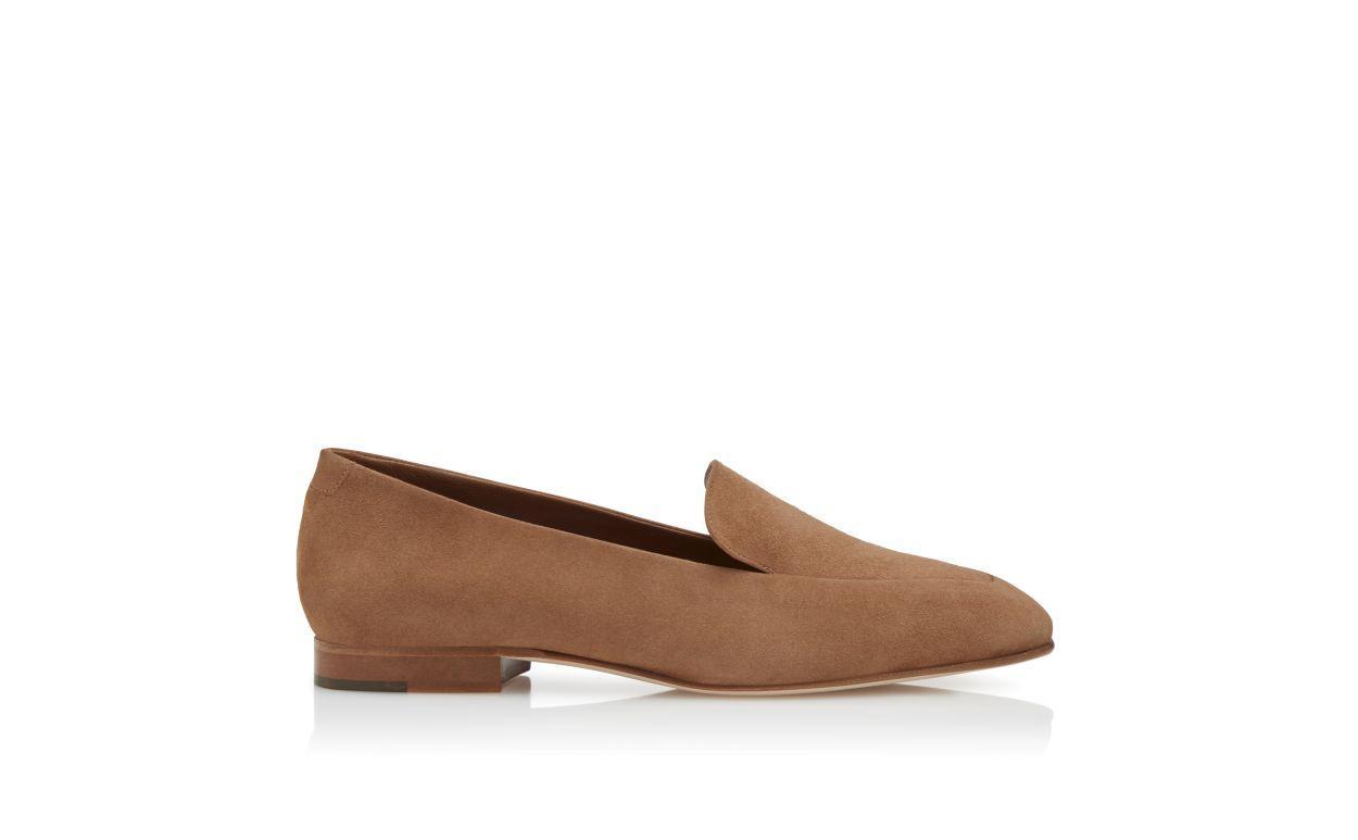 PITAKA_LI Light Brown Suede Loafers Product Image