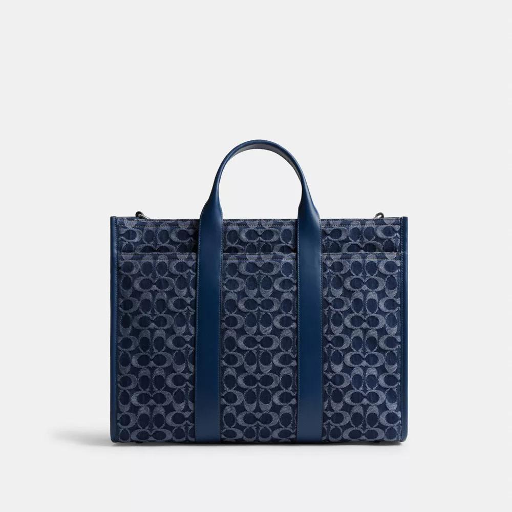 Wesley Tote In Signature Denim Product Image