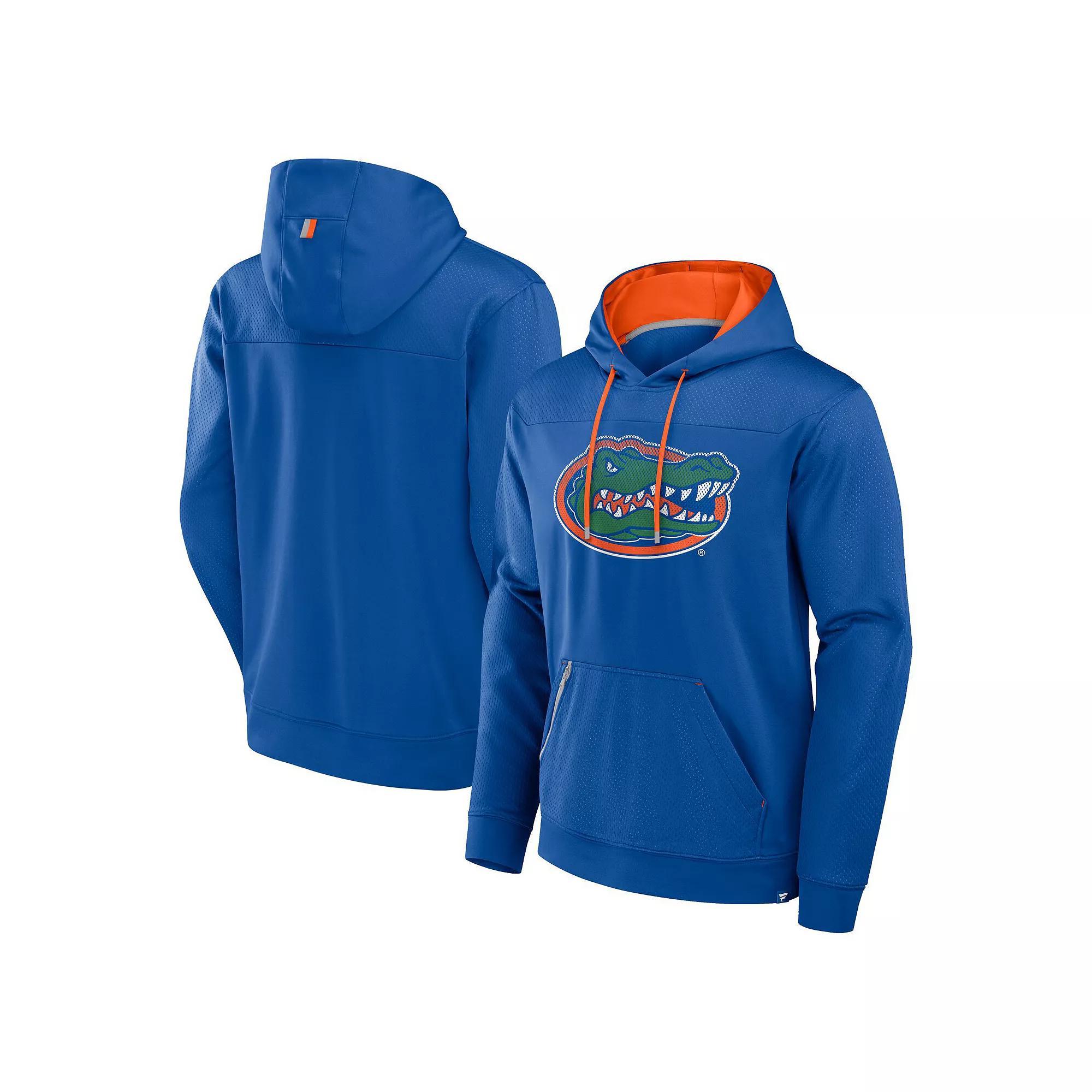 Mens Fanatics Royal Florida Gators Defender Dot Faded Primary Pullover Hoodie Product Image