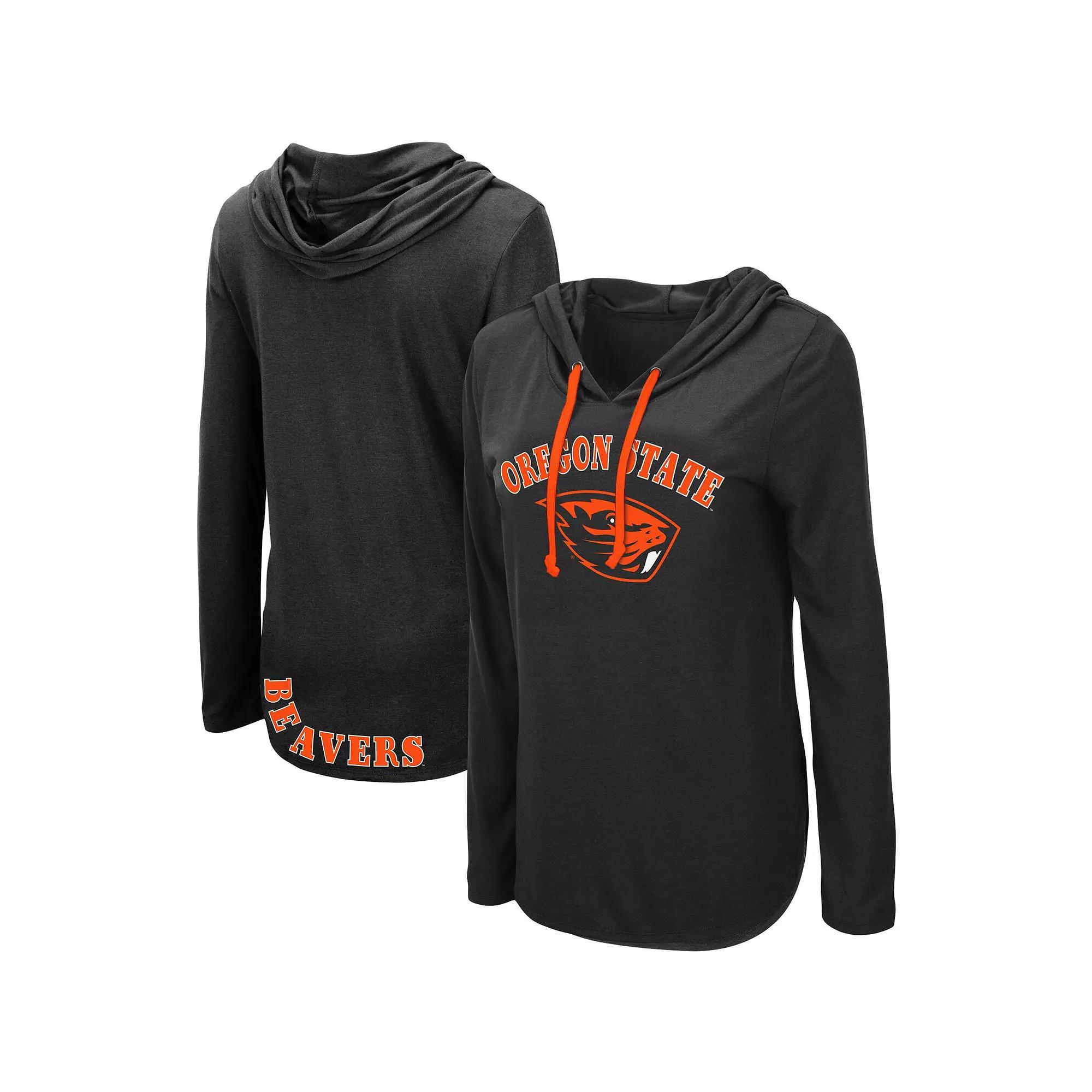 Women's Colosseum Black Oregon State Beavers My Lover Hoodie Long Sleeve T-Shirt, Size: Small Product Image
