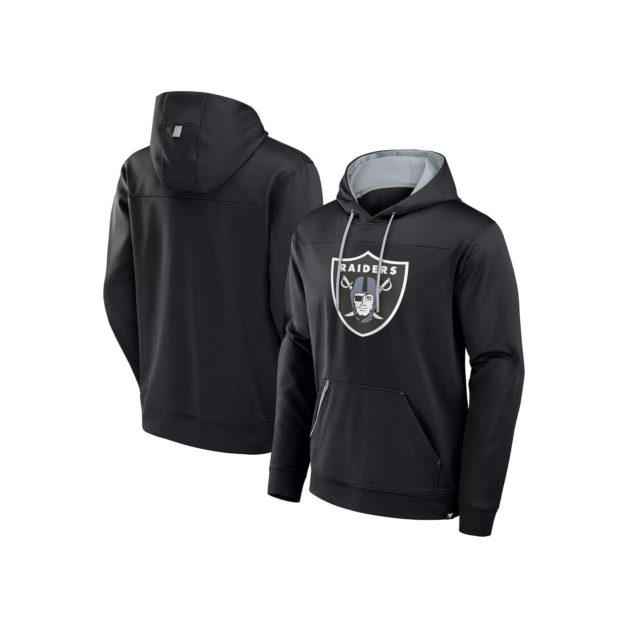 Mens Fanatics Black Las Vegas Raiders Defender Pullover Hoodie Product Image