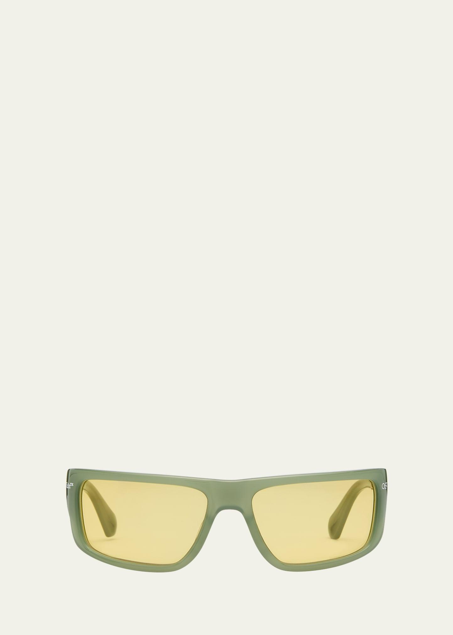 Mens Bologna Acetate Wrap Sunglasses Product Image