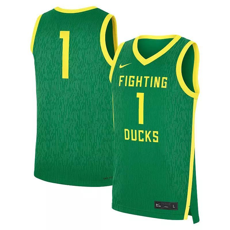 Men's Nike Green Oregon Ducks Road Replica Basketball Jersey, Size: Small Product Image