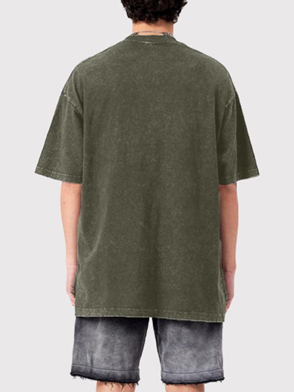 Men's Wings Print Oversized Short Sleeve Tee Product Image