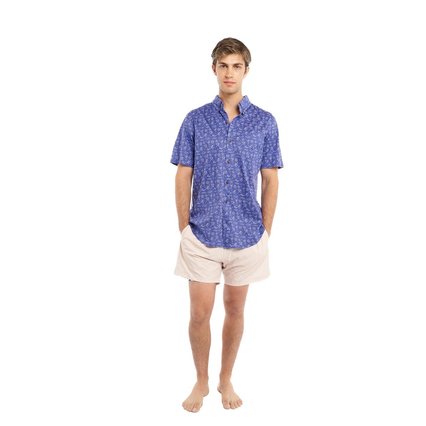 Bermies Sea Breeze Button Up Male Product Image