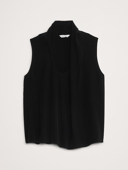 Matte Silk Draped Tank Product Image