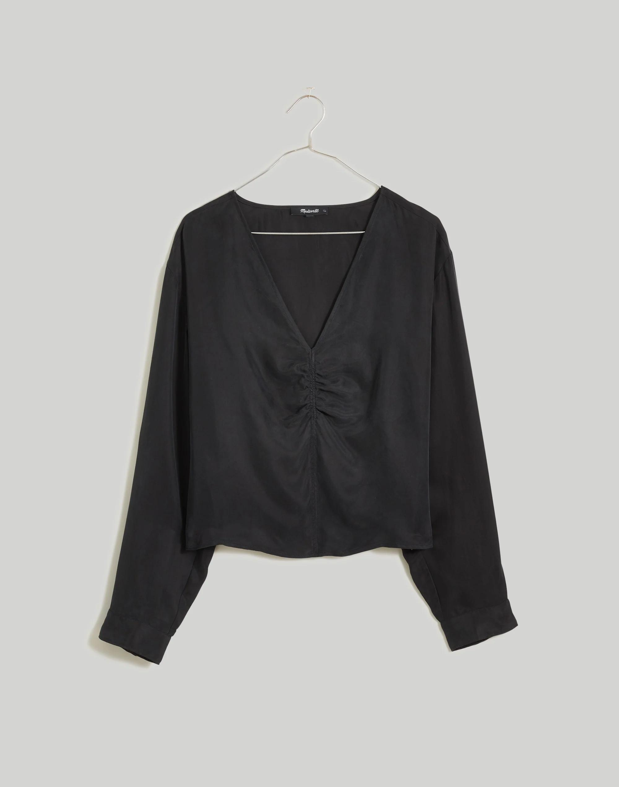 Brushed Ruched-Front Top Product Image