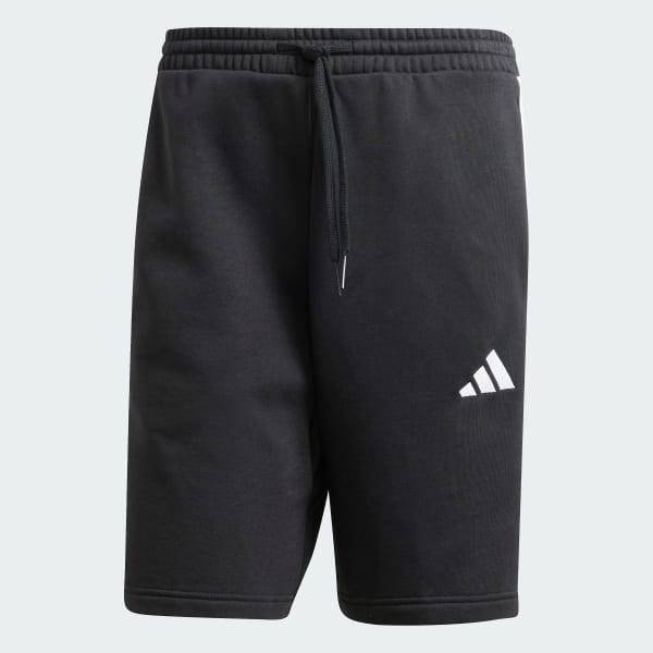 Men's adidas Essentials 3-Stripes Fleece Sportswear Shorts, Size: Medium, Black Product Image