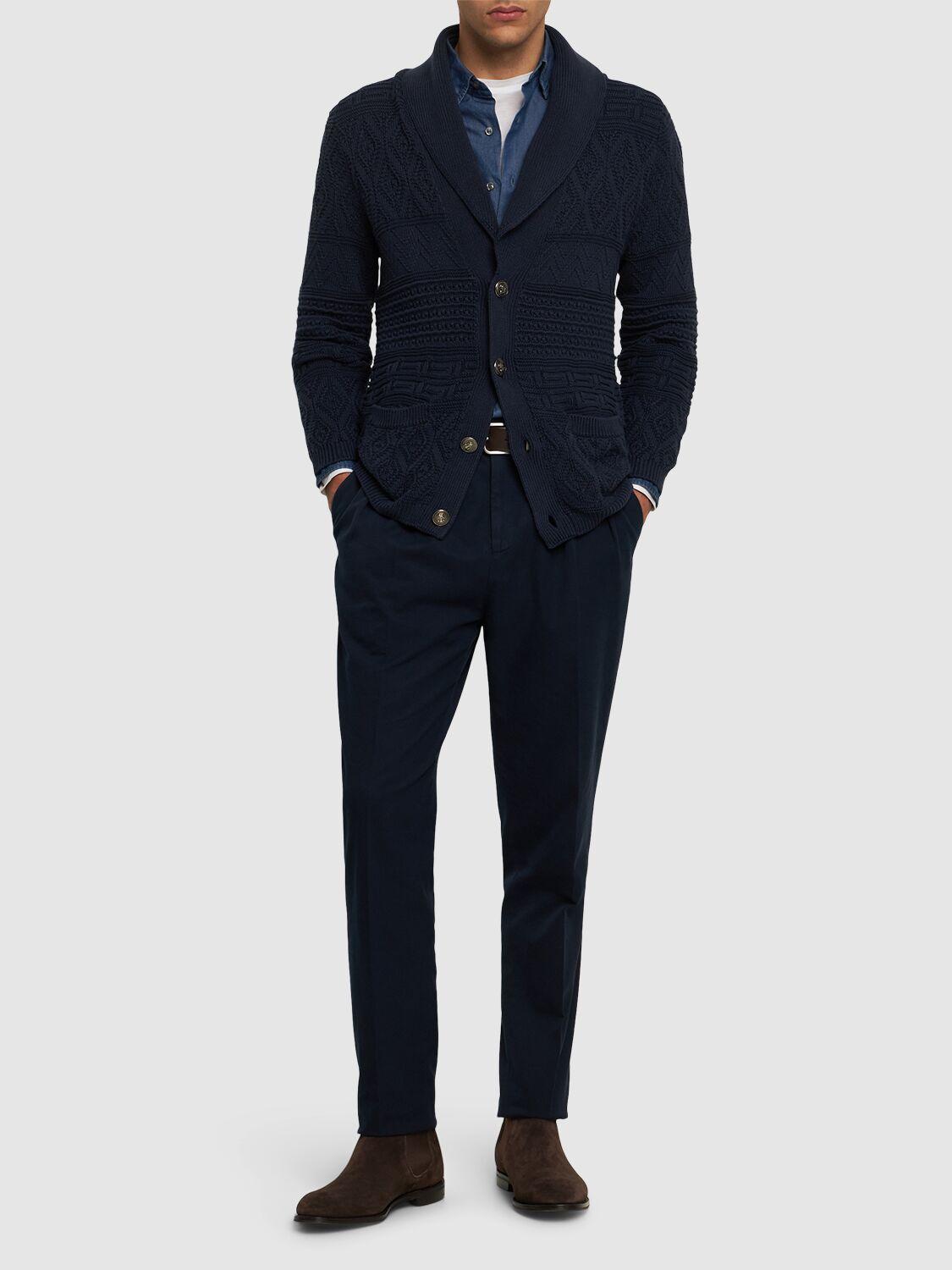 BRUNELLO CUCINELLI Cardigan In Blue Product Image