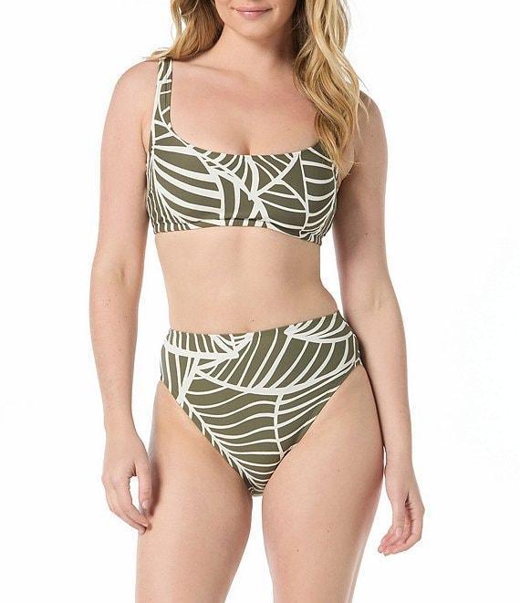 Coco Reef Palm Leaf High Esteem High Waist Swim Bottom Product Image