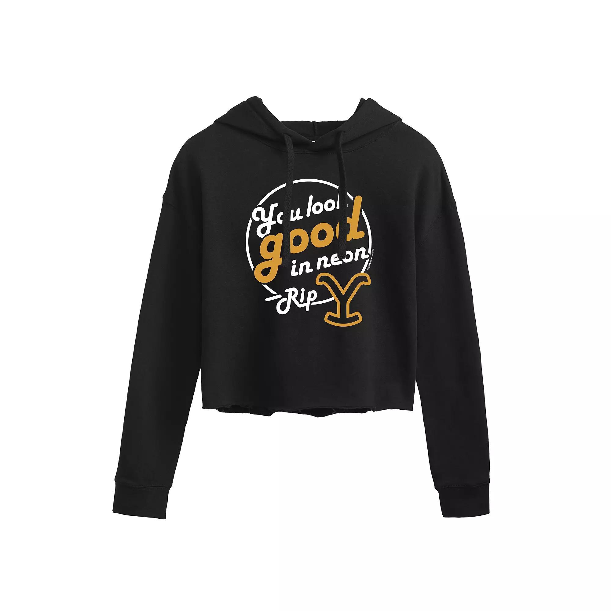 Juniors Ghostbusters I Aint Afraid Cropped Hoodie, Girls Product Image