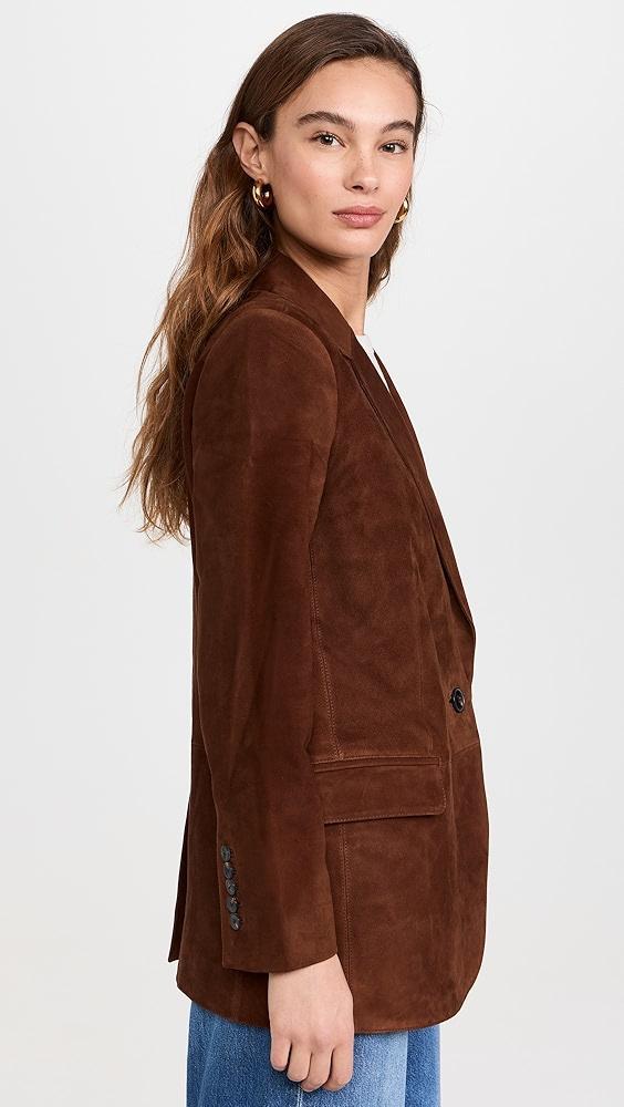 Madewell The Kline Blazer Suede | Shopbop Product Image