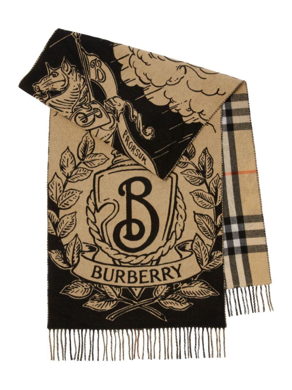 checked cashmere scarf Product Image