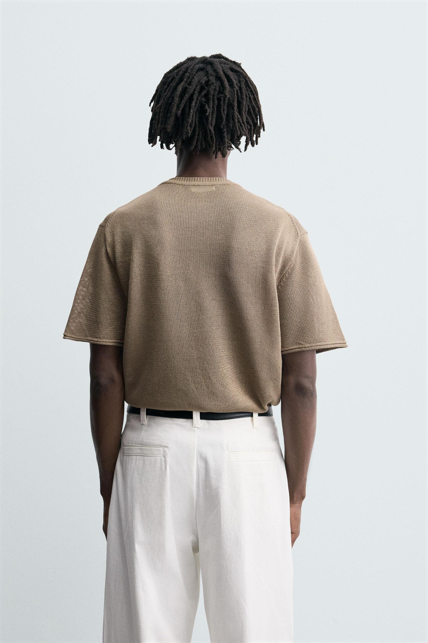 TEXTURED KNIT T-SHIRT Product Image