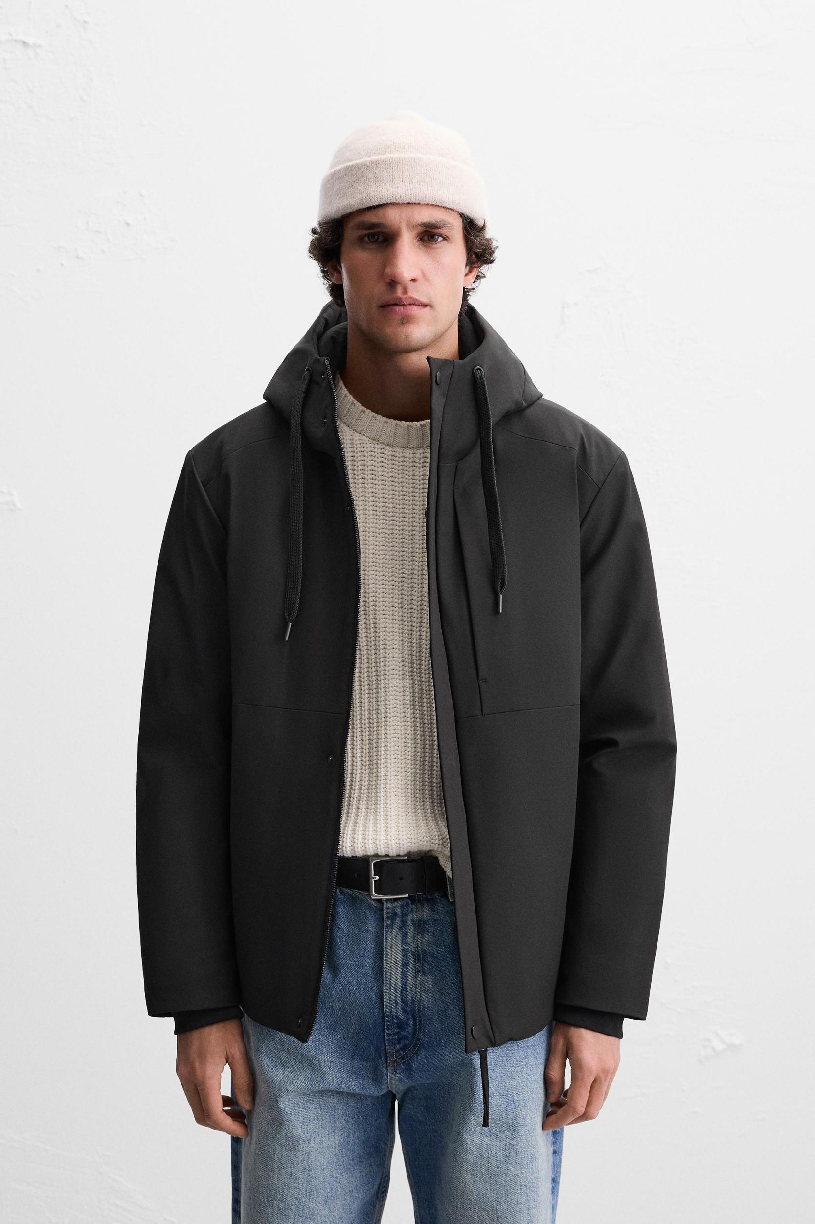 HOODED TECHNICAL JACKET Product Image