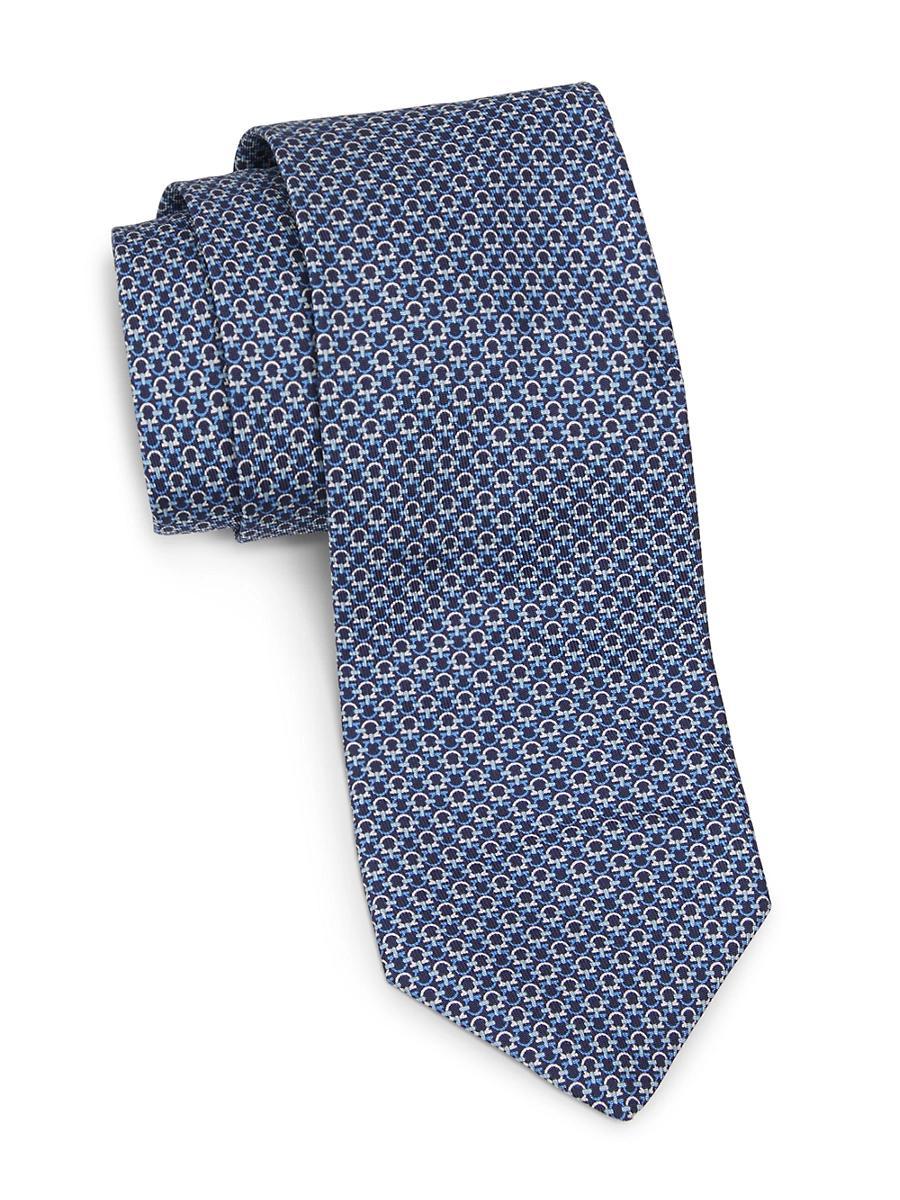 Salvatore Ferragamo Mini Linked Gancini Silk Classic Tie Product Image
