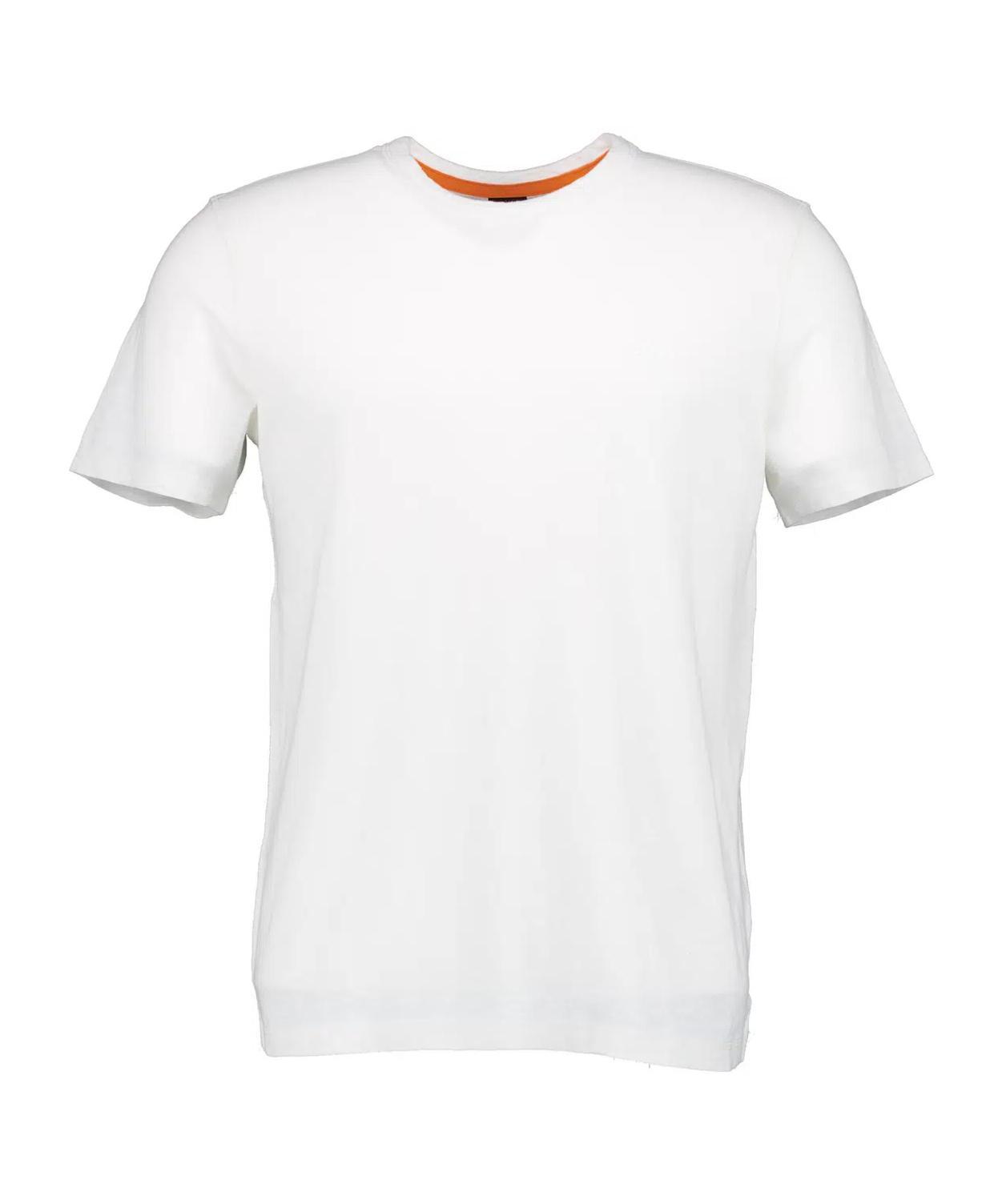 HUGO BOSS Open-necked Black Shirt In White Product Image
