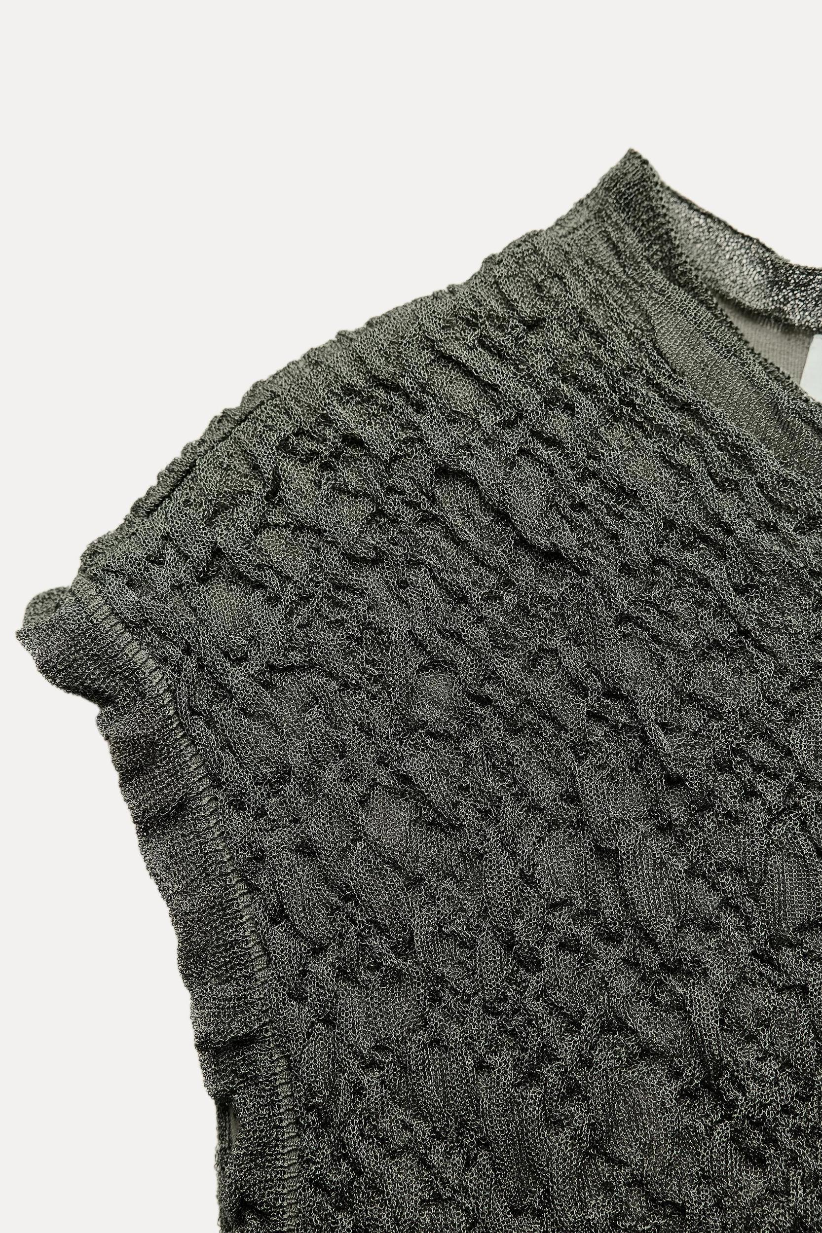 WRINKLE-EFFECT KNIT DRESS Product Image