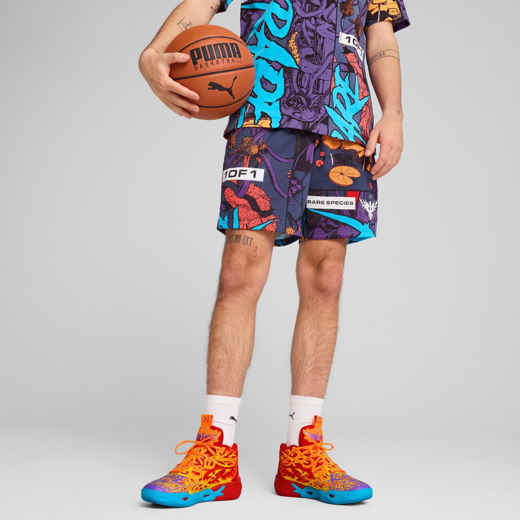 PUMA x LAMELO BALL Phoenix Men's Shorts in Blue Crystal/Aop Product Image
