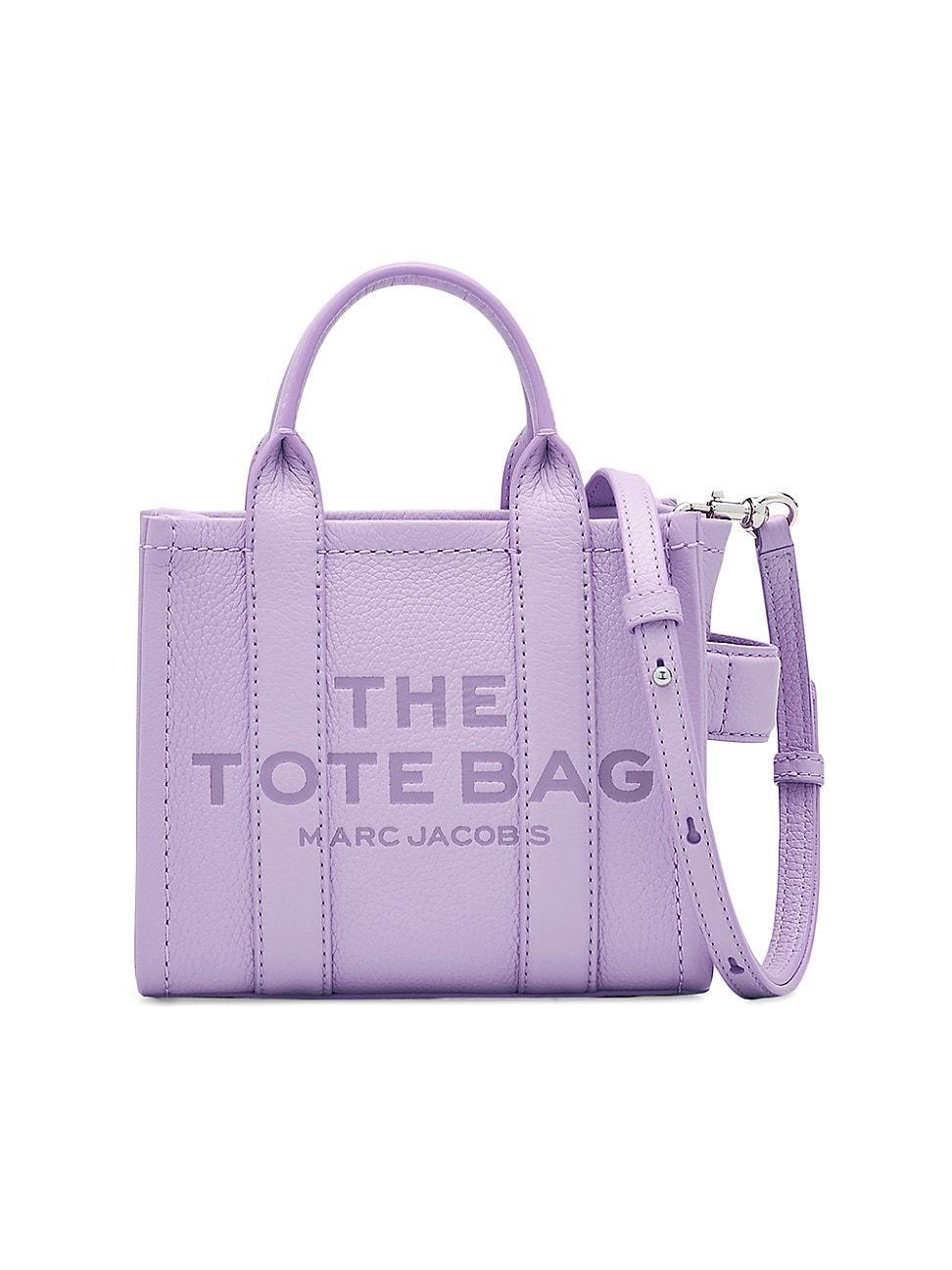 Womens The Leather Crossbody Tote Bag Product Image
