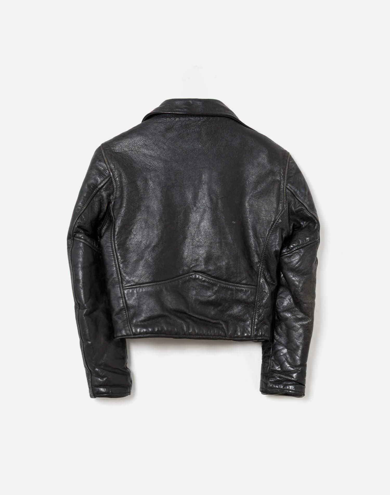 60s Penney's Leather Jacket -#39 Female Product Image